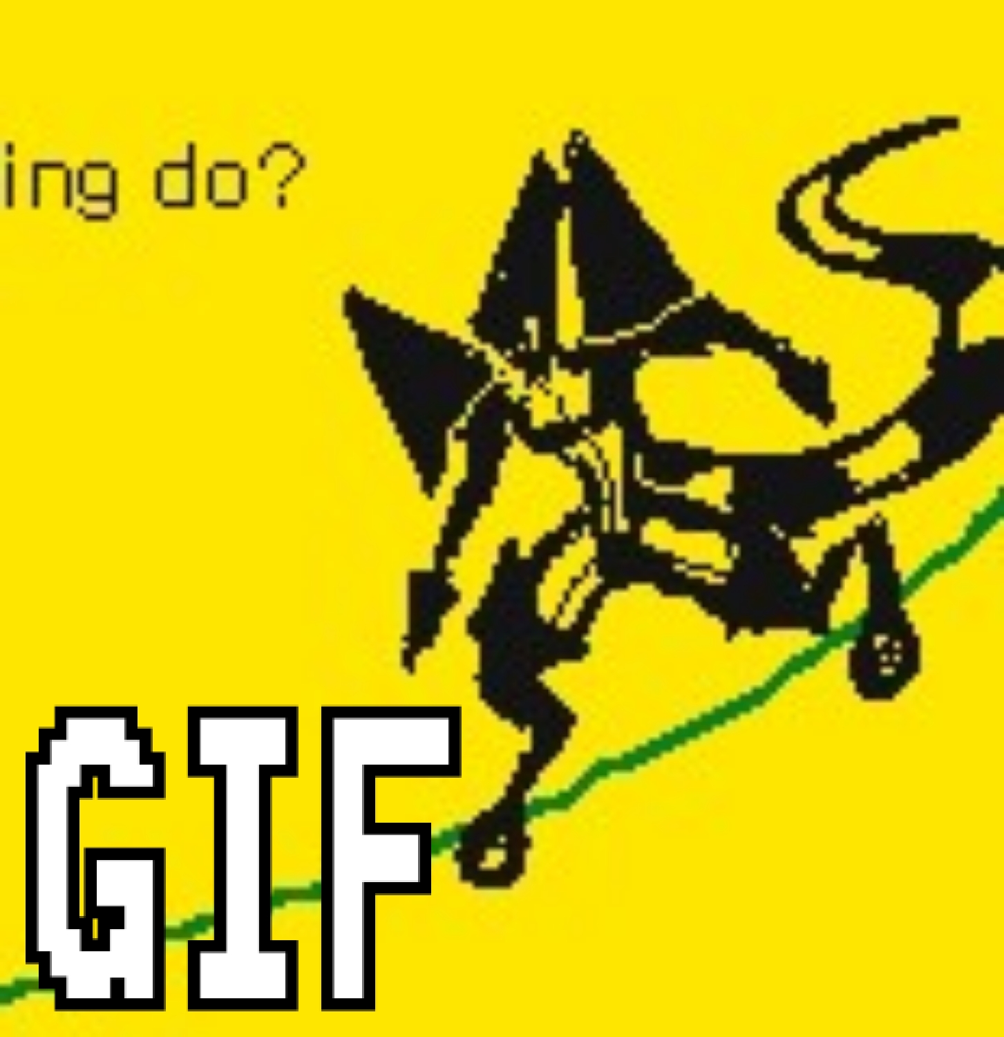 Flipnote animation of XLR8 in Junketsu dodging several lasers.