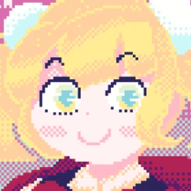 Pixel art of Shigure Ui's Loli persona.